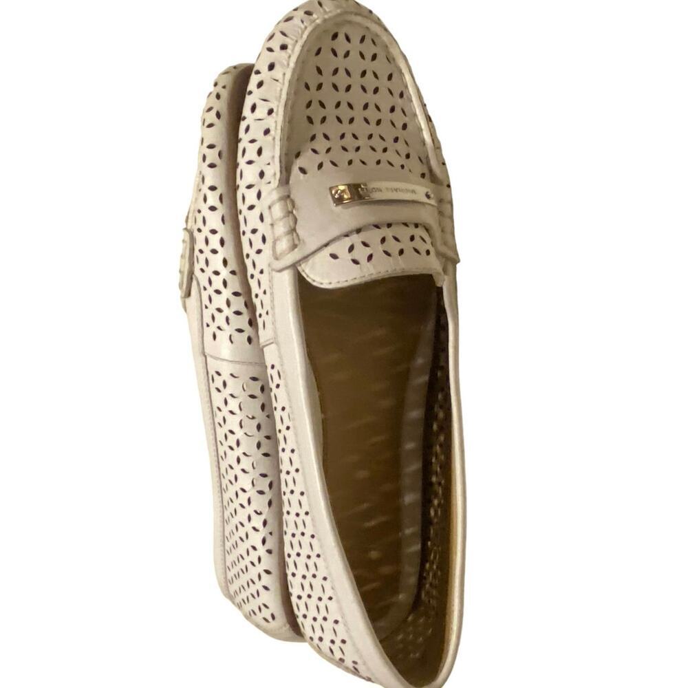 MICHAEL KORS Women's Loafers, White Leather Upper, Rubber Outsole, 9.5, Flats - Picture 2 of 10